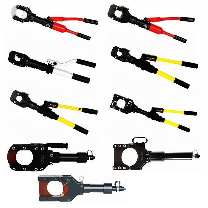 Amoured Cu/Al Cable Max 85mm کاٹنے کے لیے 85mm اسٹروک ہائیڈرولک کرمپنگ ٹول کیبل کٹر