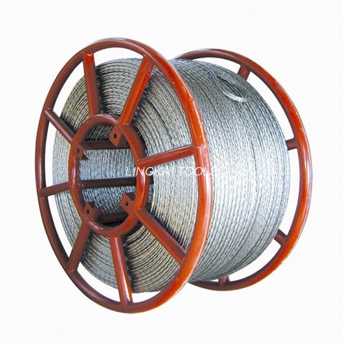 800 Kv ٹرانسمیشن لائن کے لیے 26mm اینٹی ٹوئسٹنگ برائیڈڈ اسٹیل وائر رسی